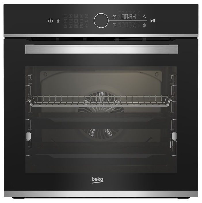 фото Встраиваемый электрический духовой шкаф beko bbim13400xmsw black