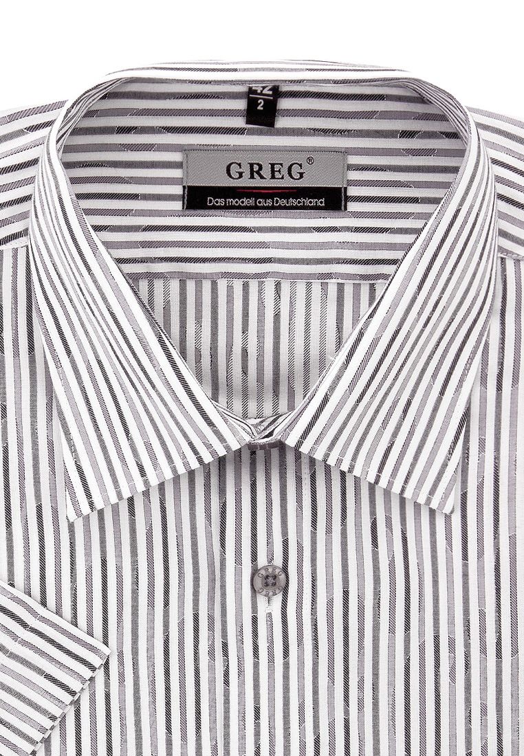 

Рубашка мужская Greg 01-00005075 серая 37, Серый, 01-00005075