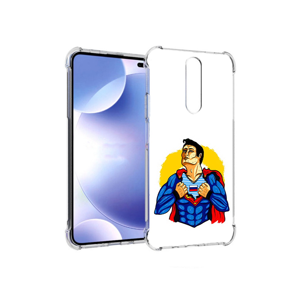 

Чехол MyPads Tocco для Xiaomi Redmi k30 русский супермен (PT226950.302.591), Прозрачный, Tocco