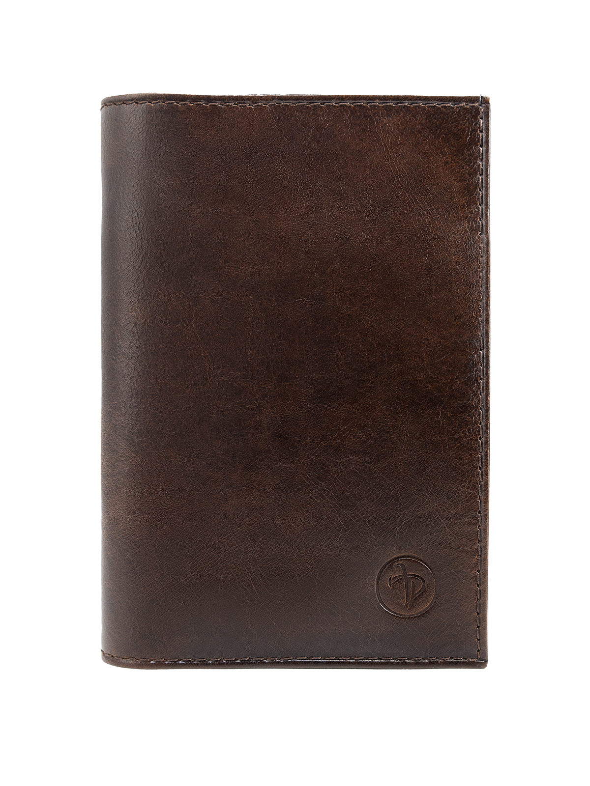 Обложка для паспорта унисекс Pellecon 113-710 темно-коричневая