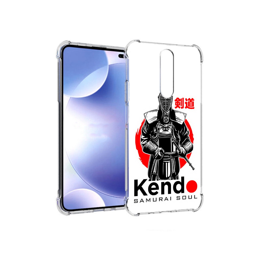 

Чехол MyPads Tocco для Xiaomi Redmi k30 рисованый самурай (PT226950.302.581), Прозрачный, Tocco
