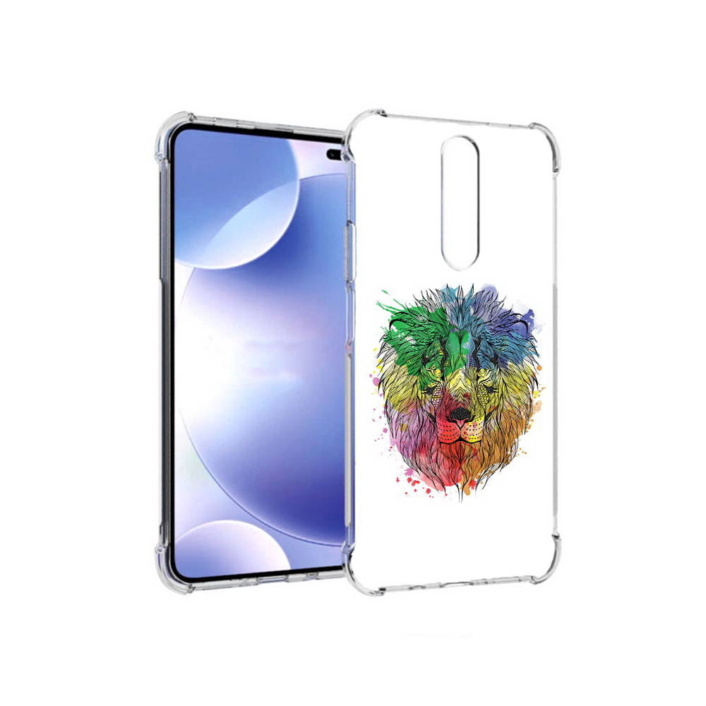 

Чехол MyPads Tocco для Xiaomi Redmi k30 разноцветный гордый лев (PT226950.302.573), Прозрачный, Tocco