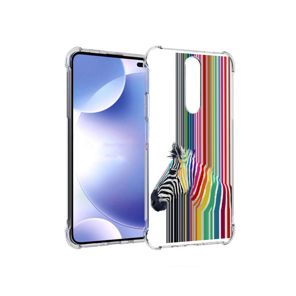 

Чехол MyPads Tocco для Xiaomi Redmi k30 радужная зебра (PT226950.302.565), Прозрачный, Tocco