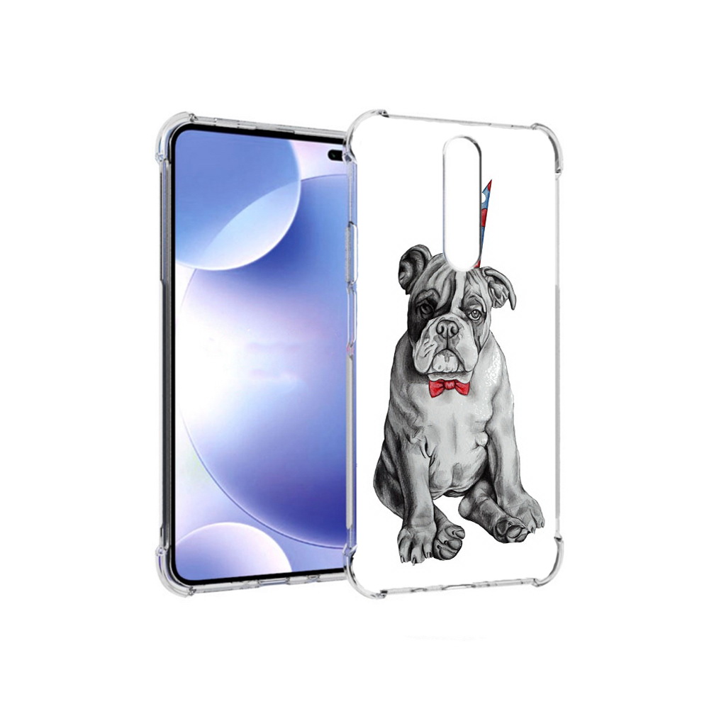 

Чехол MyPads Tocco для Xiaomi Redmi k30 праздничный щенок (PT226950.302.554), Прозрачный, Tocco