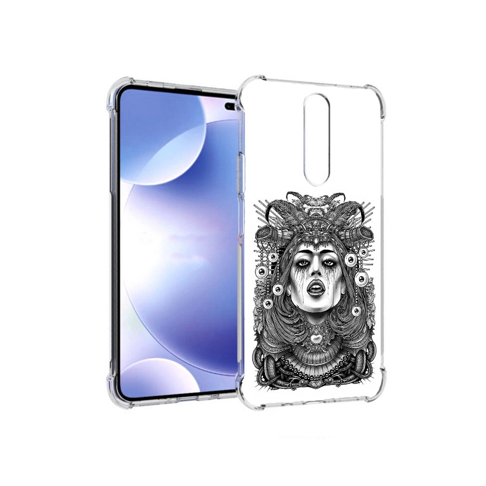 

Чехол MyPads Tocco для Xiaomi Redmi k30 портрет девушки черно белый (PT226950.302.551), Прозрачный, Tocco