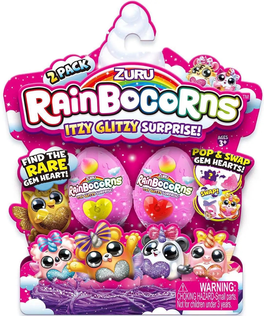 Игрушка ZURU Rainbocorns Itzy Glitzy Surprise Сюрприз 9207, 2 яйца