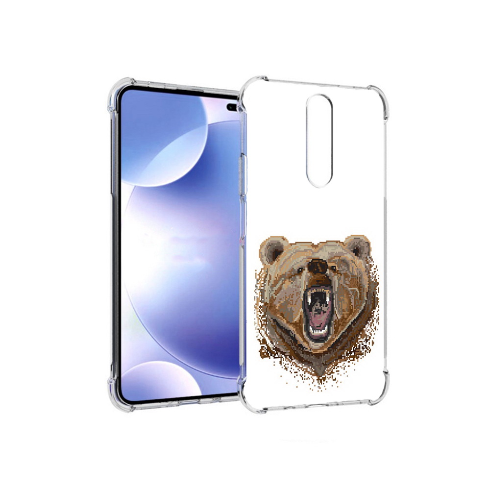 

Чехол MyPads Tocco для Xiaomi Redmi k30 пиксельный медведь (PT226950.302.539), Прозрачный, Tocco
