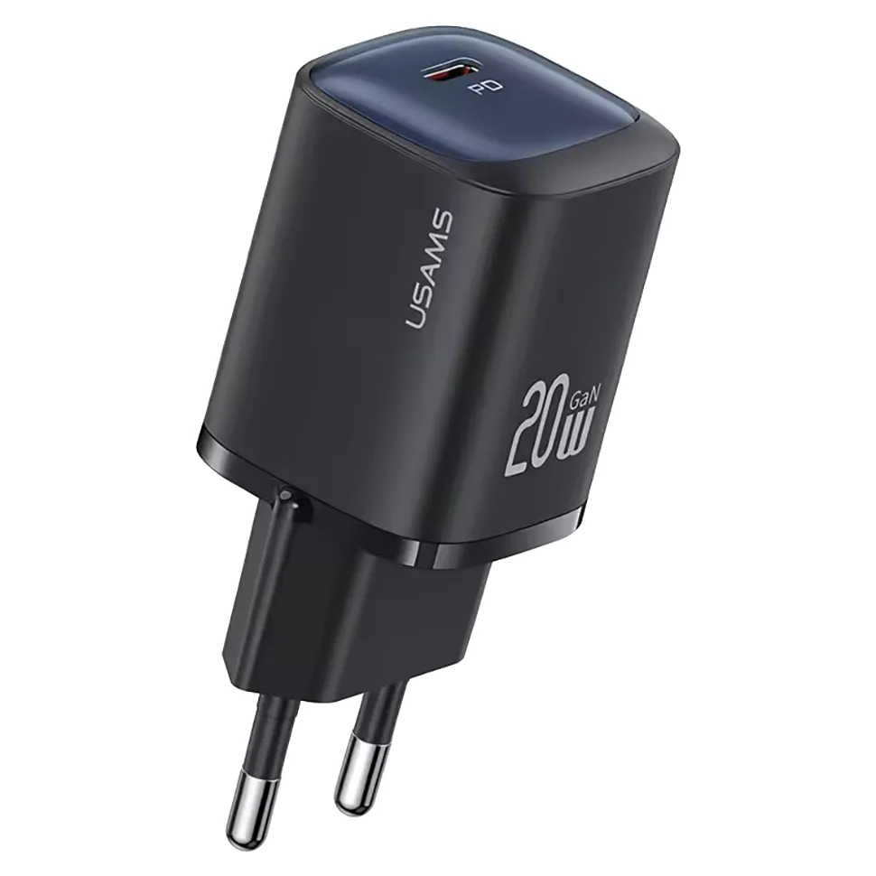 

Сетевое зарядное устройство USAMS CC248 USB Type-C 1xUSB Type-C 3 А Чёрный, CC248
