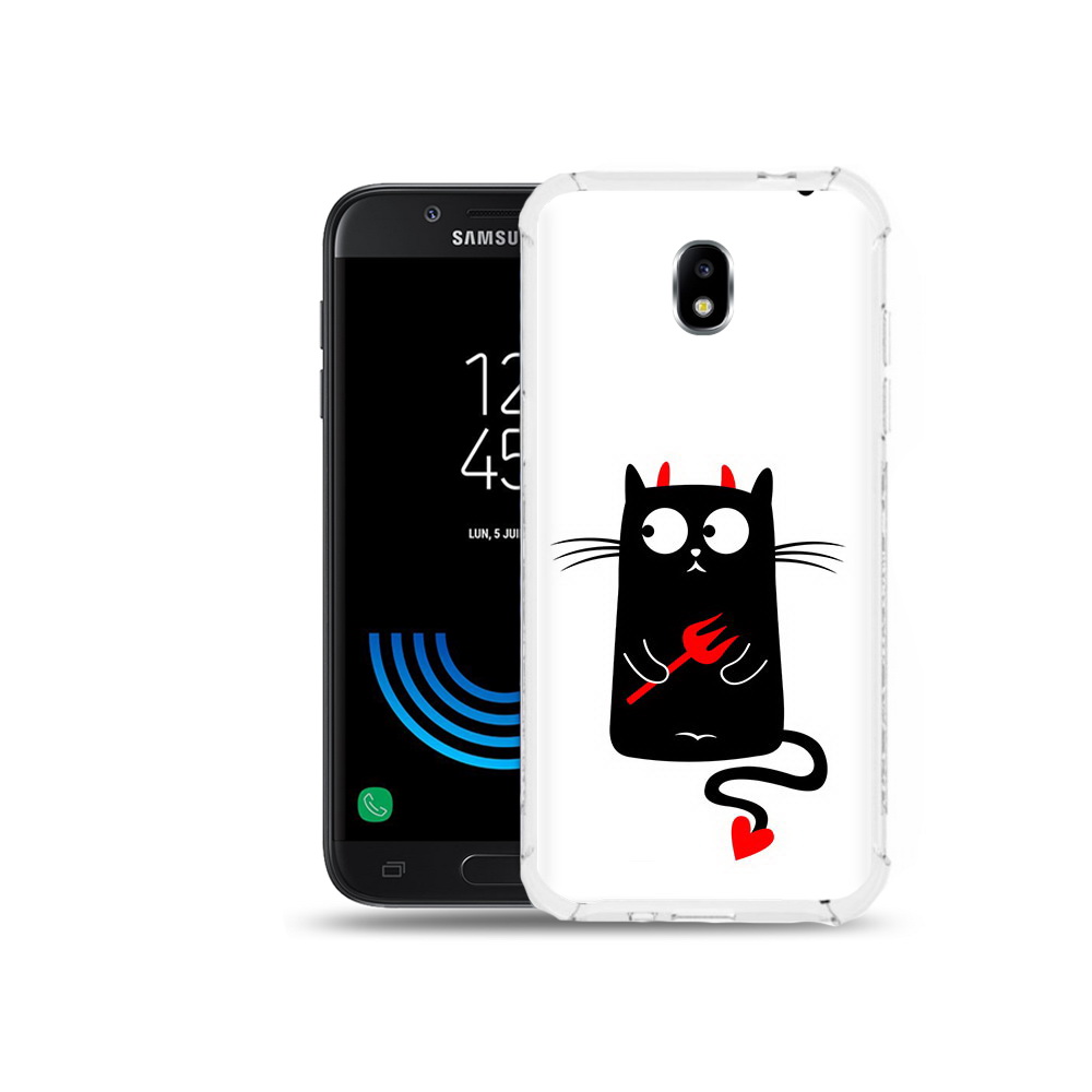 

Чехол MyPads Tocco для Samsung Galaxy J5 (2017) Кот демон, Прозрачный, Tocco