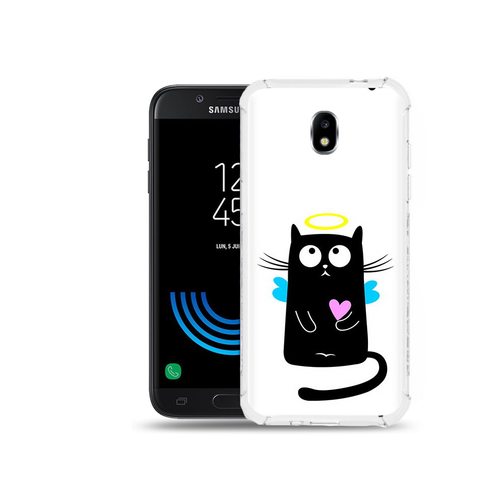 

Чехол MyPads Tocco для Samsung Galaxy J5 (2017) Кот ангелок, Прозрачный, Tocco