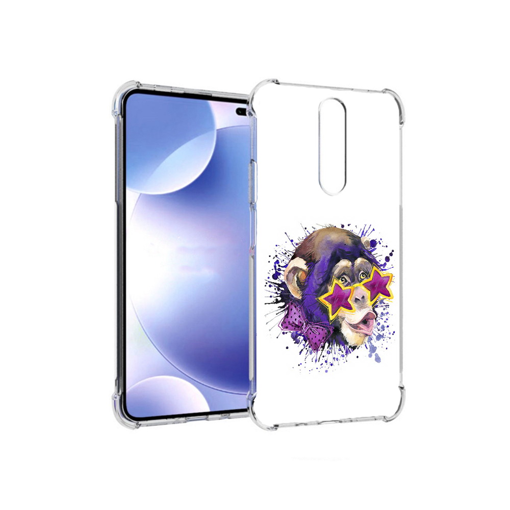 

Чехол MyPads Tocco для Xiaomi Redmi k30 обезьяна в очках (PT226950.302.524), Прозрачный, Tocco