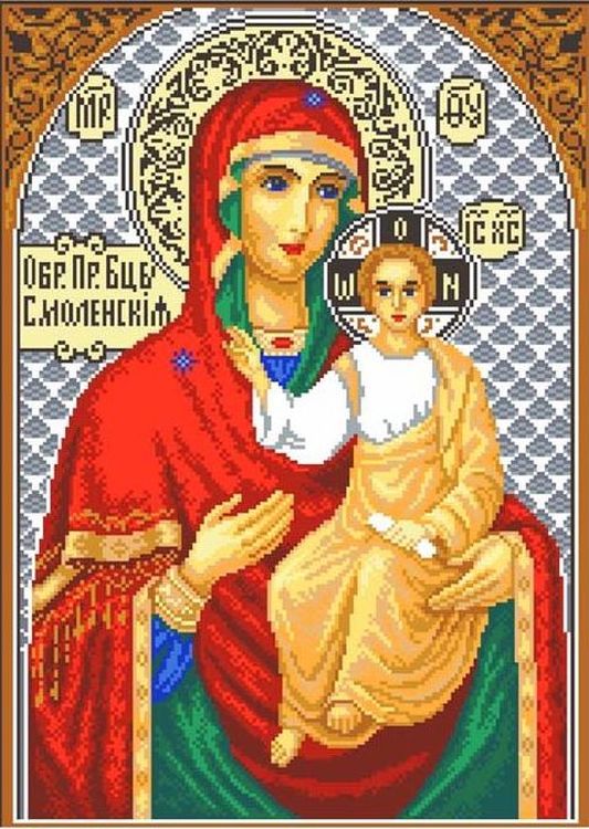 

Рисунок на ткани Икона Божьей Матери Смоленская