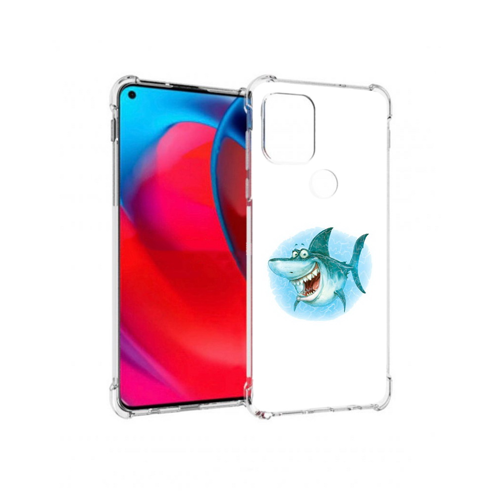

Чехол MyPads Tocco для Motorola Moto G веселая акула (PT227067.359.261), Прозрачный, Tocco