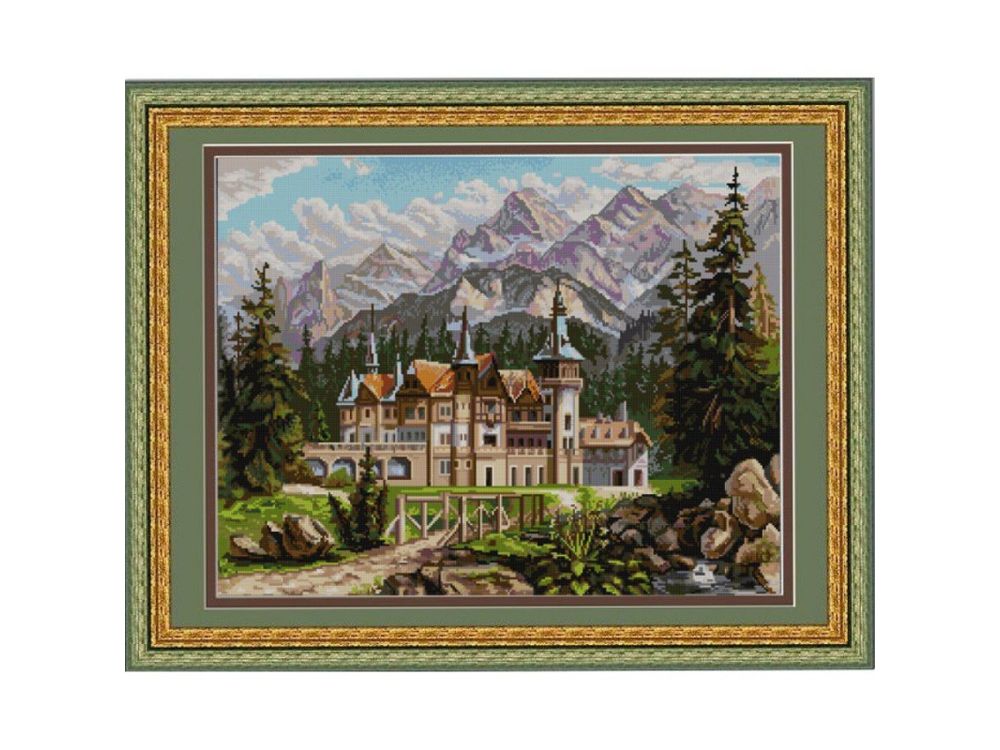 

Рисунок на ткани Замок