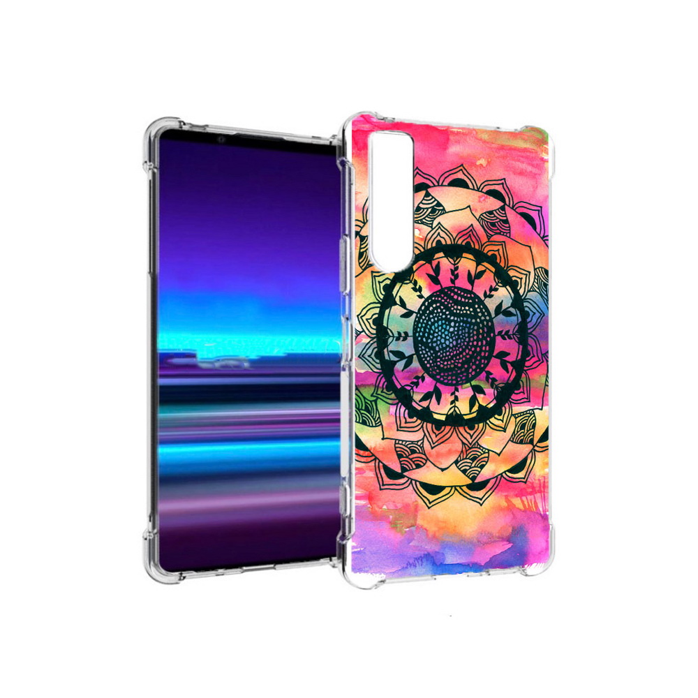 

Чехол MyPads Tocco для Sony Xperia 1 II яркая абстракция круглый цветок (PT148152.232.704), Прозрачный, Tocco