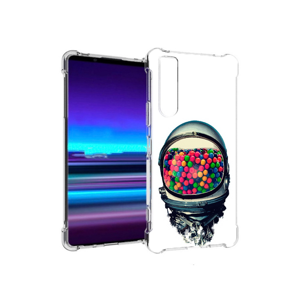 

Чехол MyPads Tocco для Sony Xperia 1 II шлем космонавта (PT148152.232.700), Прозрачный, Tocco