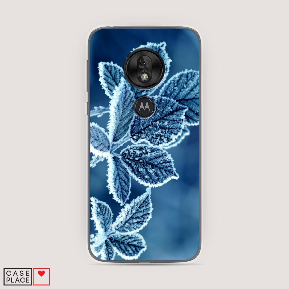 

Чехол на Motorola Moto G7 Play "Зима 6", Голубой;белый, 241250-2