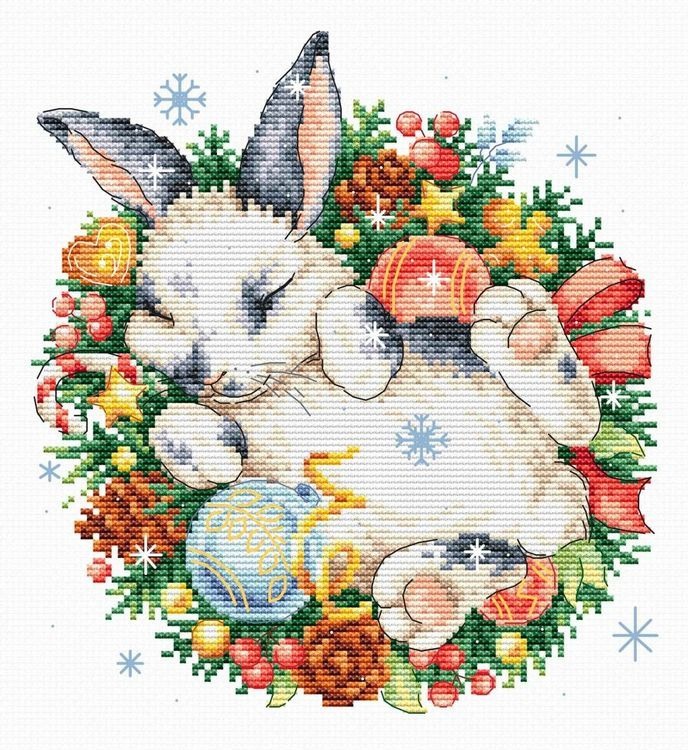 

Рисунок на ткани Зайкин сон