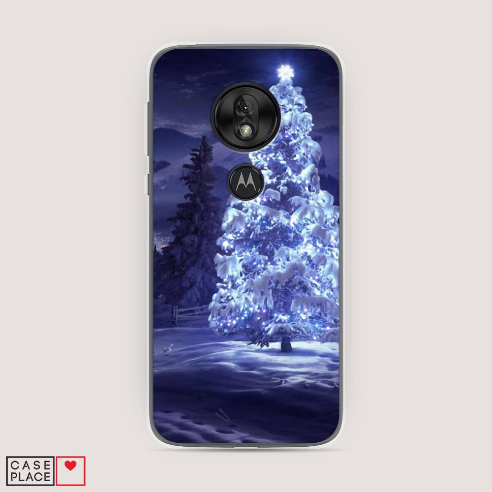 

Чехол на Motorola Moto G7 Play "Зима 4", Синий;черный;белый, 241250-2