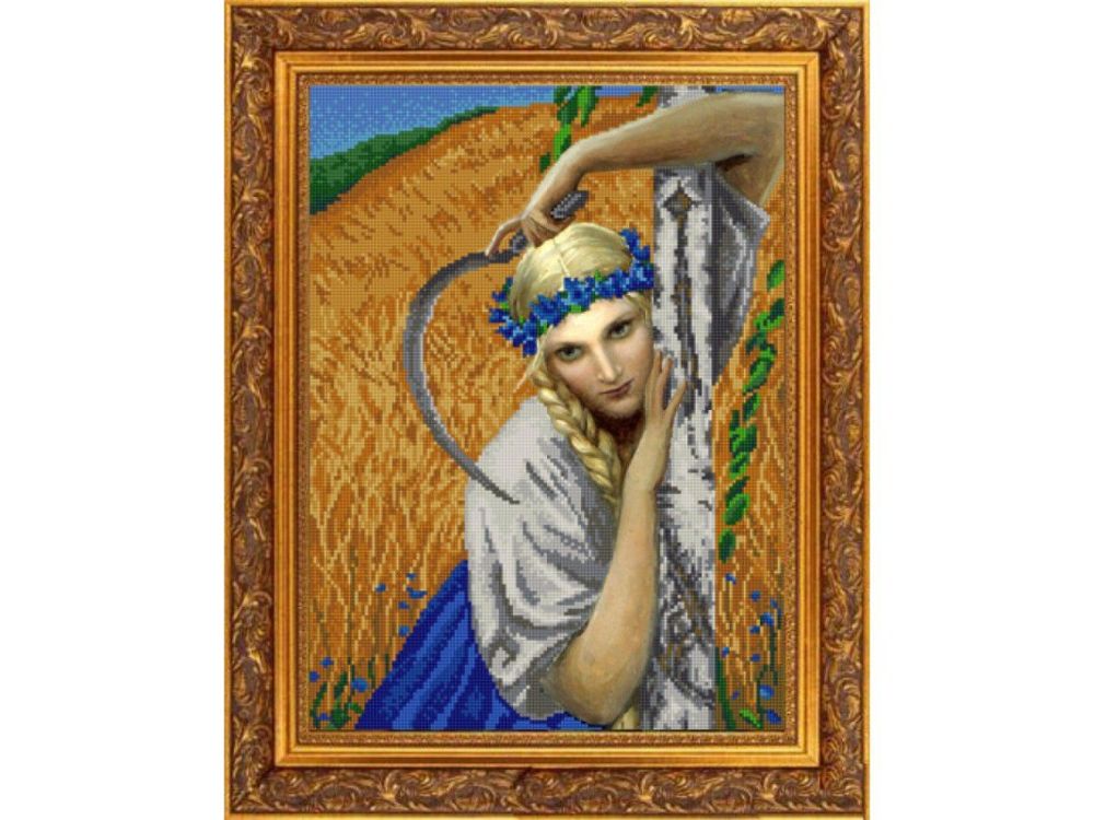 

Рисунок на ткани Жница