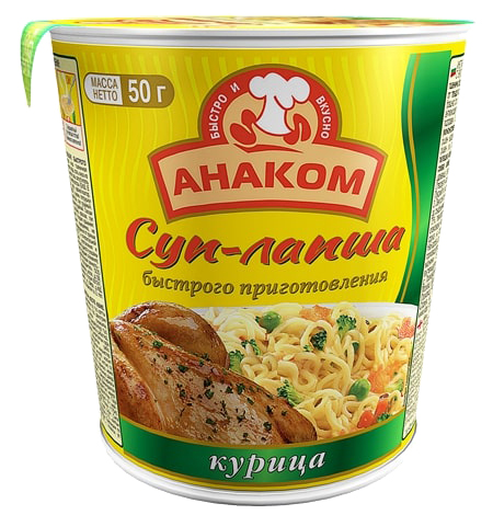 

Суп-лапша Анаком курица 50 г