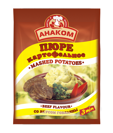 

Пюре картофельное Анаком вкус говядины 35 г