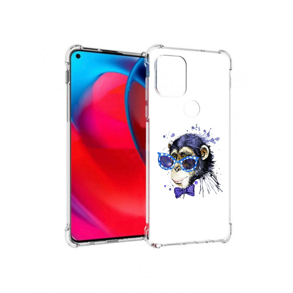 

Чехол MyPads Tocco для Motorola Moto G акварельная обезьяна (PT227067.359.216), Прозрачный, Tocco