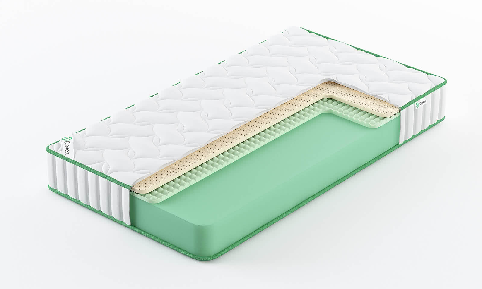 

Матрас Clever Flex High 105x180, Белый, CLEVER FLEX HIGH