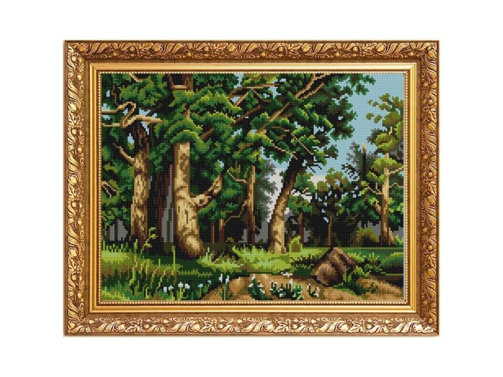 

Рисунок на ткани Дубовая роща И. Шишкин
