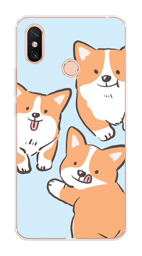 

Чехол на Xiaomi Mi Max 3 "Милые корги", 34350-1