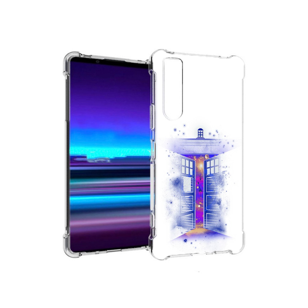 

Чехол MyPads Tocco для Sony Xperia 1 II фиолетовый уголок абстракция (PT148152.232.659), Прозрачный, Tocco