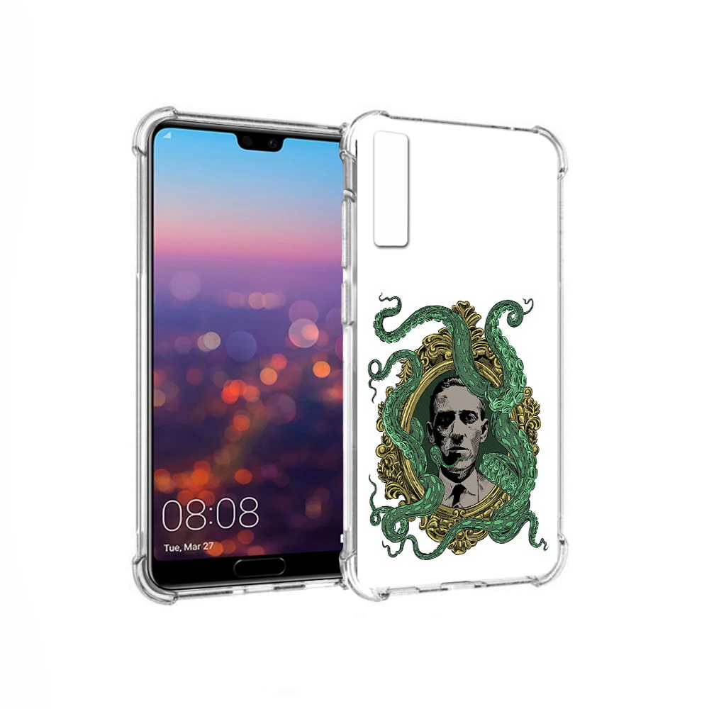 

Чехол MyPads Tocco для Huawei P20 Pro портрет с кракеном (PT108144.28.552), Прозрачный, Tocco