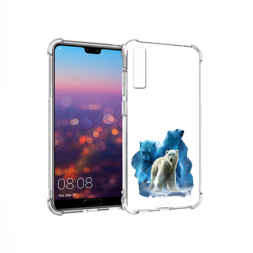 

Чехол MyPads Tocco для Huawei P20 Pro полярный медведь (PT108144.28.549), Прозрачный, Tocco