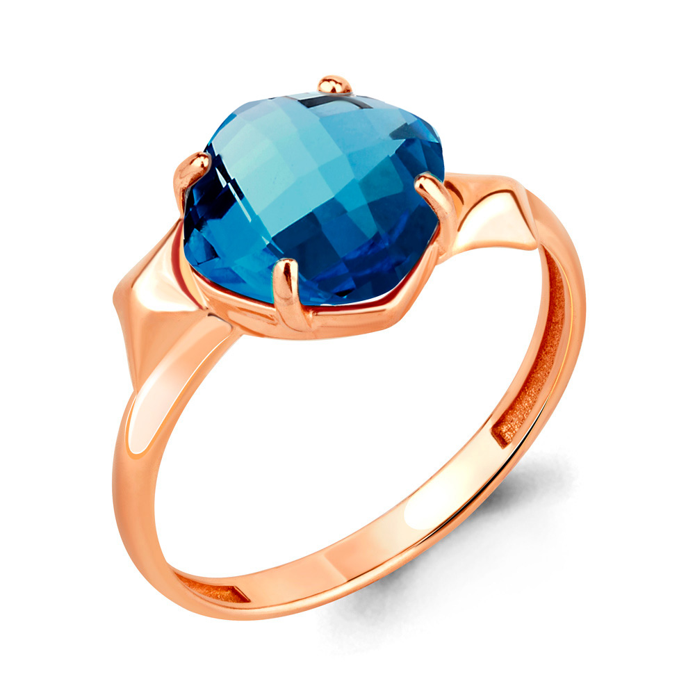 

Кольцо из серебра с топазом искусственным р. Aquamarine 6905993, 6905993_925_з