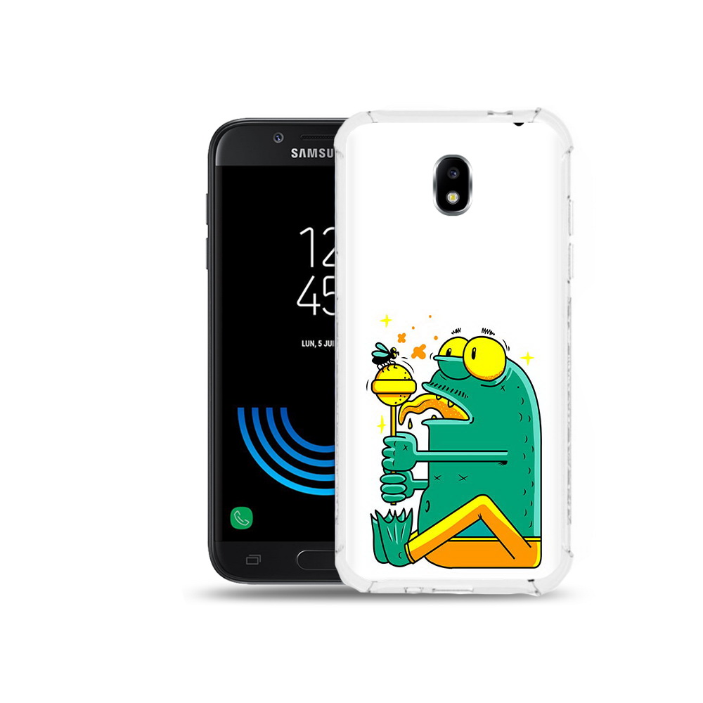 

Чехол MyPads Tocco для Samsung Galaxy J5 (2017) Зеленая лягушка с чупа чупсом, Прозрачный, Tocco