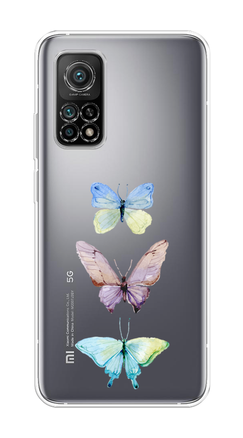 

Чехол на Xiaomi Mi 10T/Mi 10T Pro "Акварельные бабочки", Бирюзовый;розовый, 37750-1