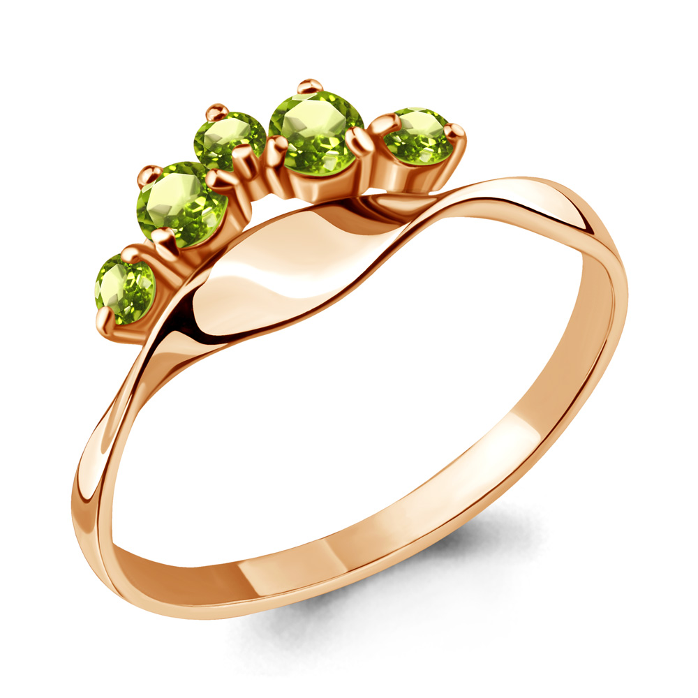 

Кольцо из серебра с хризолитом р., Aquamarine 6568307, 6568307_925_з