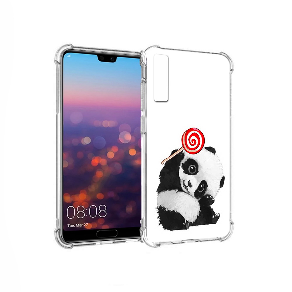 

Чехол MyPads Tocco для Huawei P20 Pro панда с леденцом (PT108144.28.534), Прозрачный, Tocco