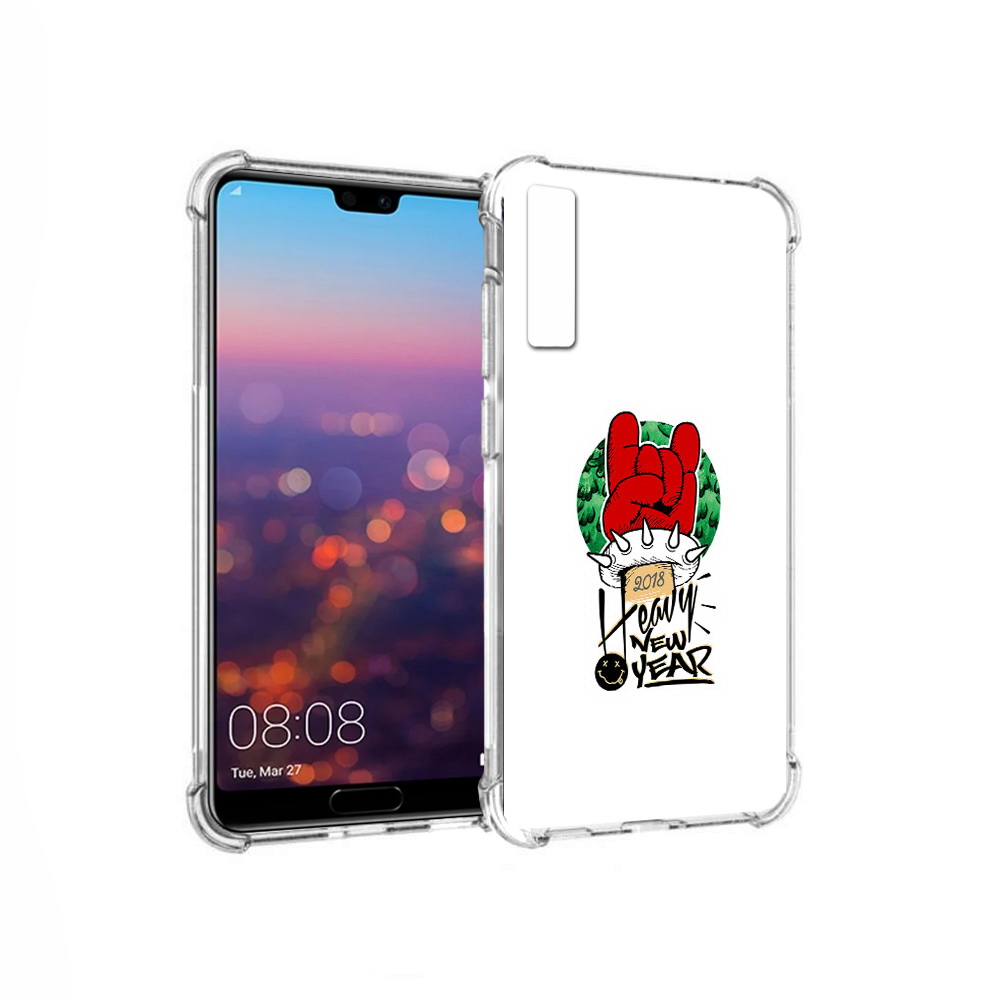 

Чехол MyPads Tocco для Huawei P20 Pro Гангстер новый год (PT108144.28.53), Прозрачный, Tocco