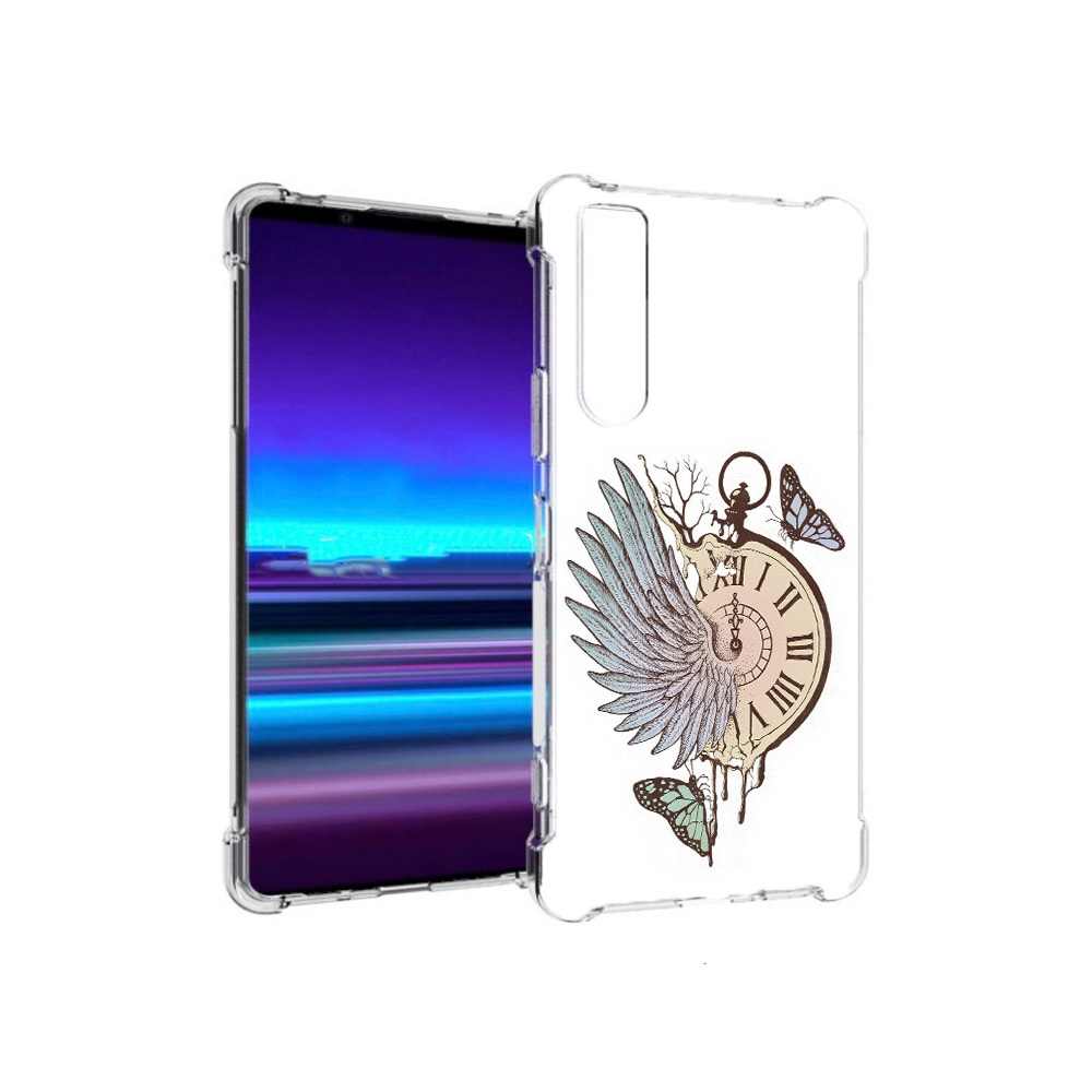 Чехол MyPads Tocco для Sony Xperia 1 II страинные часы с крылом (PT148152.232.626)