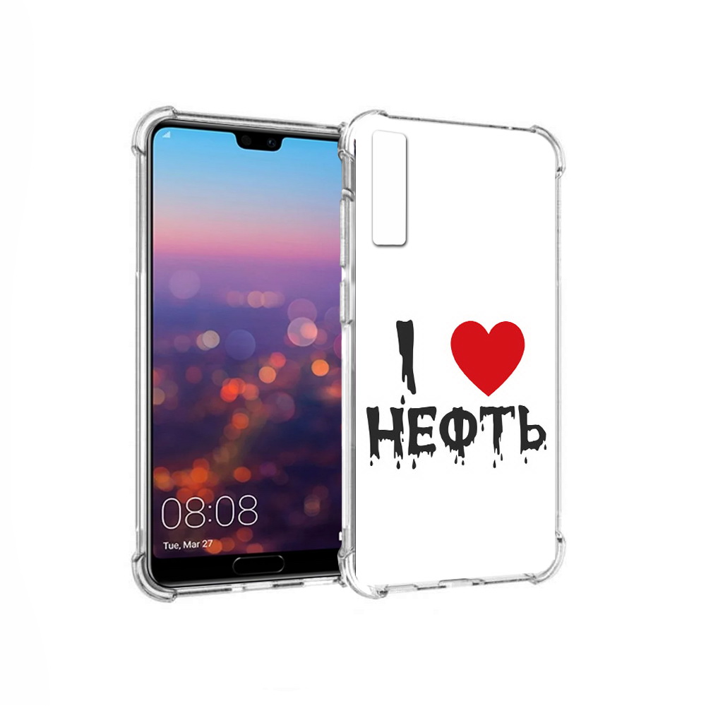 

Чехол MyPads Tocco для Huawei P20 Pro нефть (PT108144.28.522), Прозрачный, Tocco