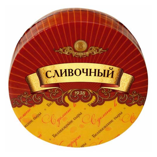 

Сыр полутвердый Беловежские сыры Сливочный 50% бзмж +-200 г