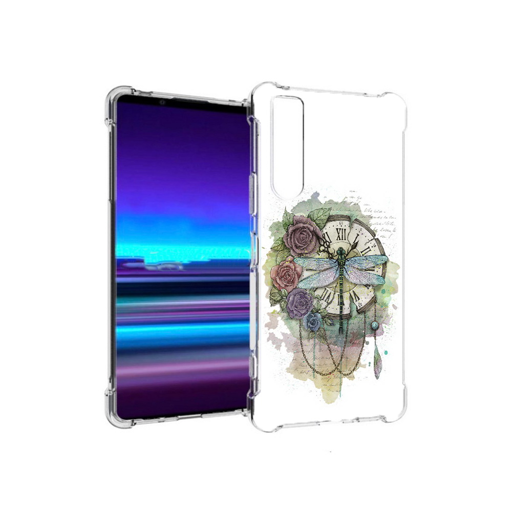 Чехол MyPads Tocco для Sony Xperia 1 II старинные часы в цветах (PT148152.232.621)