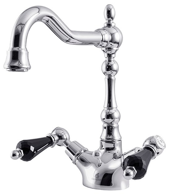 

Смеситель для раковины CAPRIGO Adria Swarovski 01B-025 bronze двухрычажный бронза