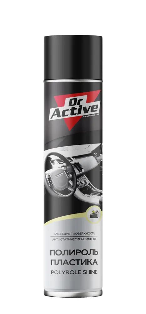 Глянцевый полироль пластика салона Dr Active SHINE с ароматом лимонного пирога 1000 мл 491₽