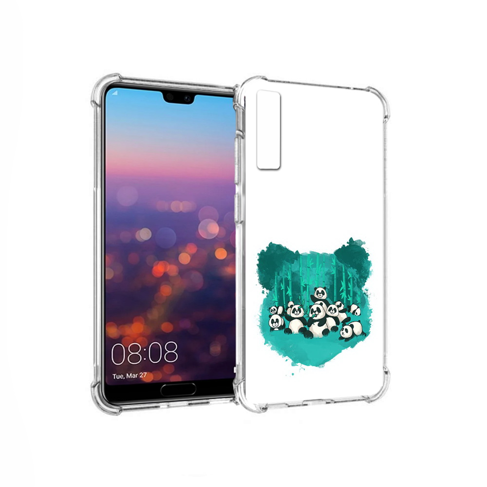 

Чехол MyPads Tocco для Huawei P20 Pro нарисованные панды (PT108144.28.508), Прозрачный, Tocco