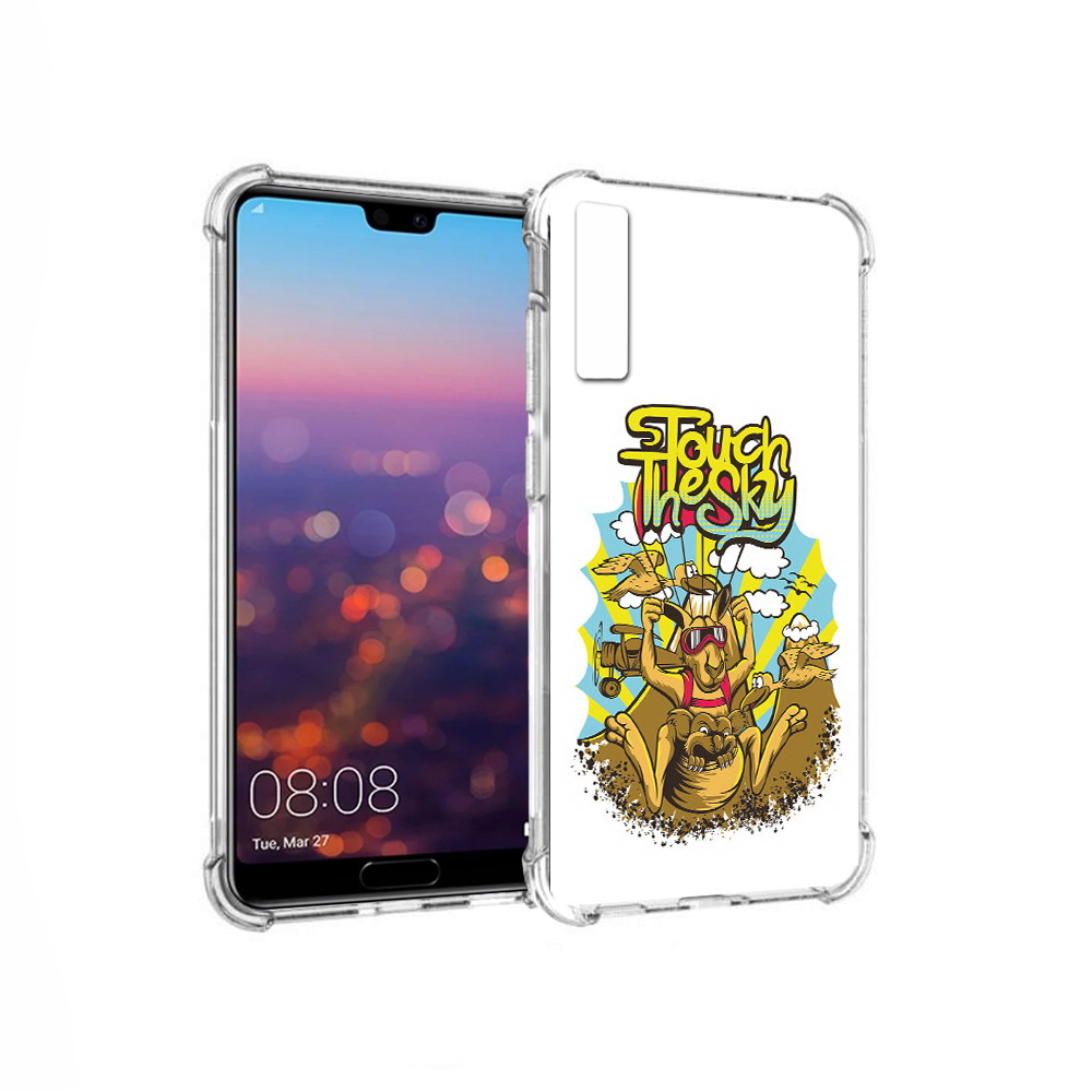 

Чехол MyPads Tocco для Huawei P20 Pro нарисованное кенгуру комикс (PT108144.28.505), Прозрачный, Tocco
