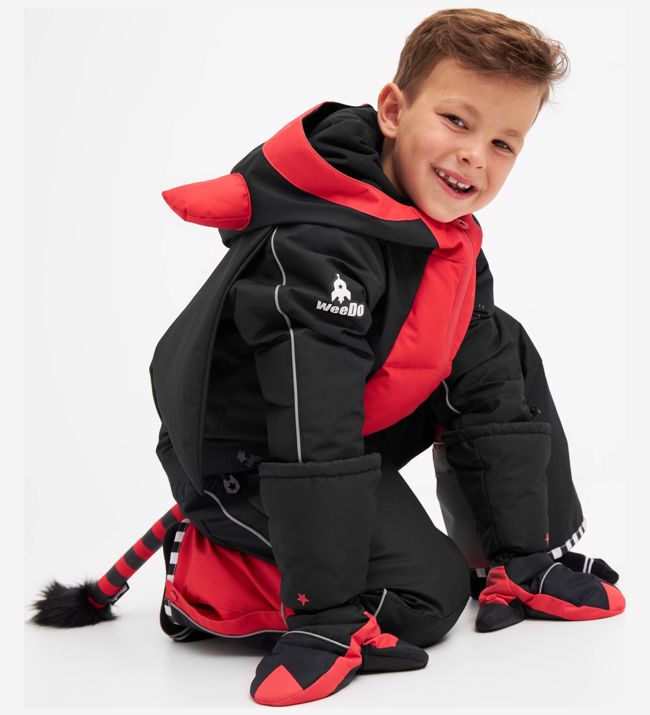 

Комбинезон детский WeeDo Devil black, черный, красный, 104, Devil black