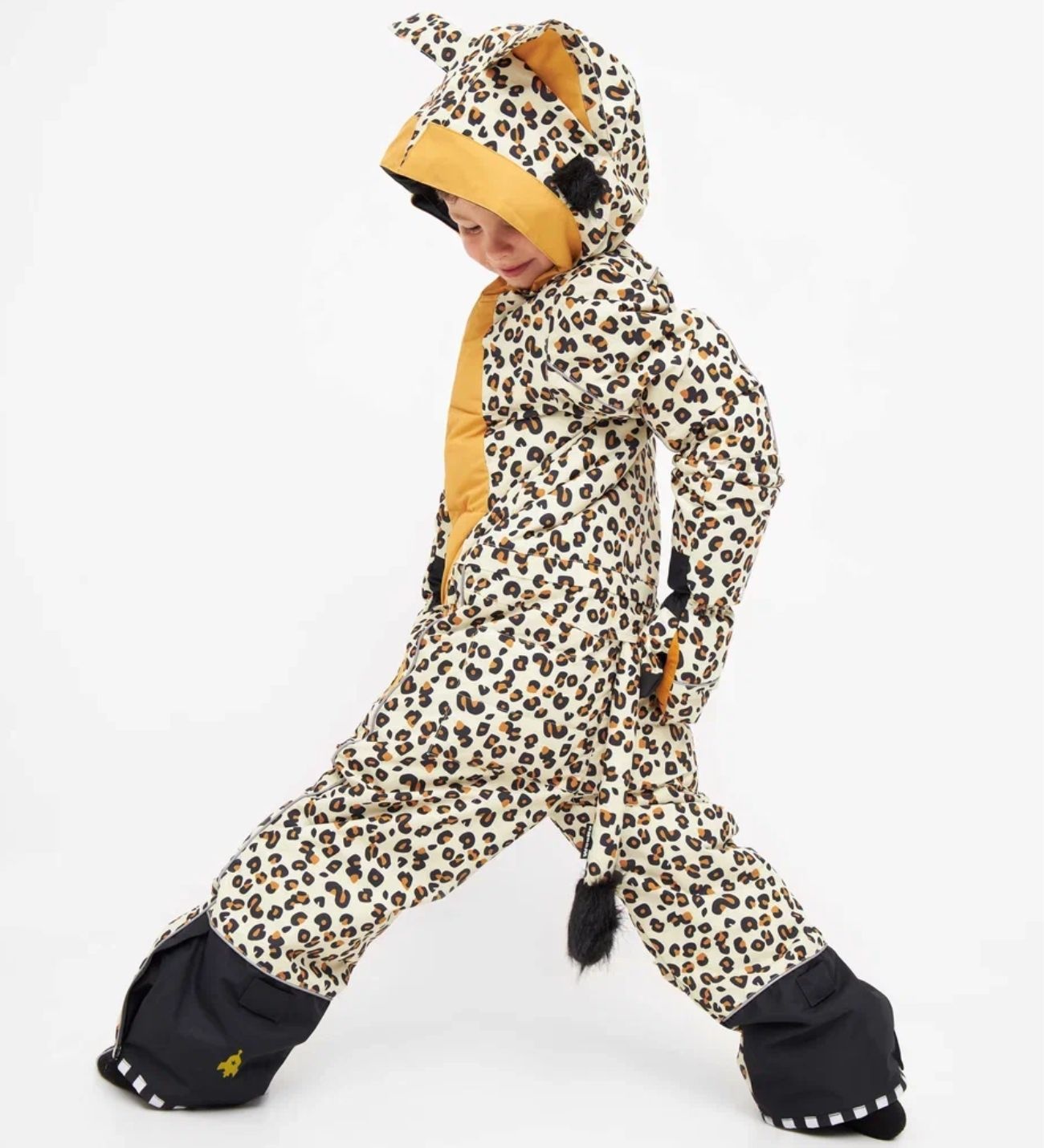 Комбинезон детский WeeDo Cheetahdo Leopard, леопардовый, 140