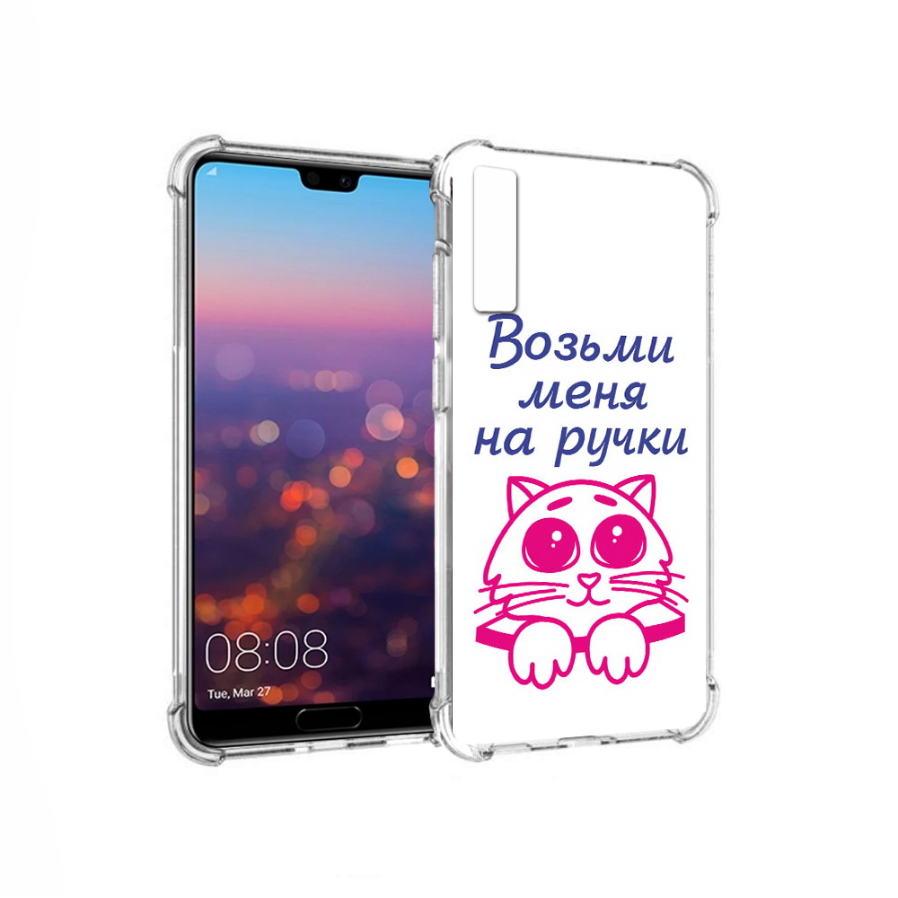 

Чехол MyPads Tocco для Huawei P20 Pro мяу (PT108144.28.491), Прозрачный, Tocco